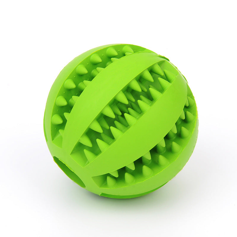 Futterball aus Gummi mit integriertem Futterbehälter