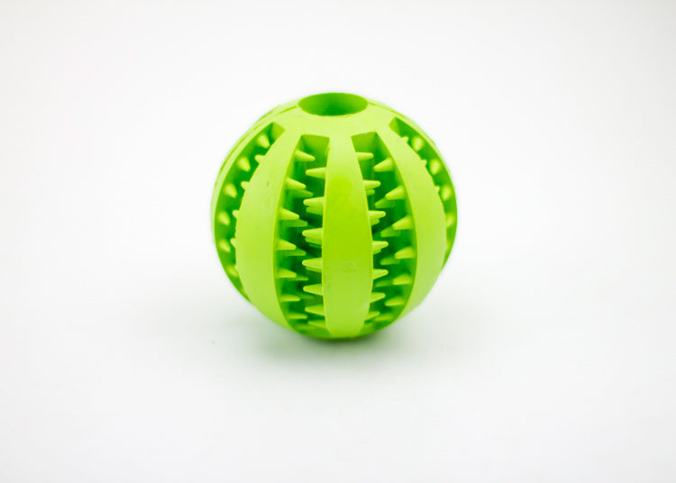 Futterball aus Gummi mit integriertem Futterbehälter