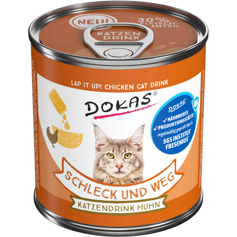 Dok Cat Snack Schleck+weg Katzendrink Huhn 100g