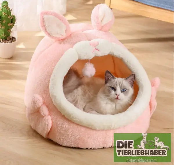 Katzenhöhle - Pink Small 29x31x26 - Kuschelhöhle für kleine Hunde Katzen Fre