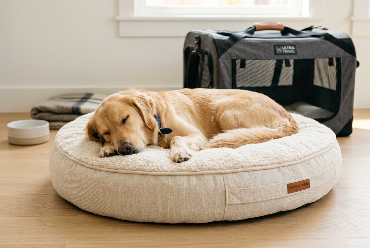 Hundebetten und Transport
