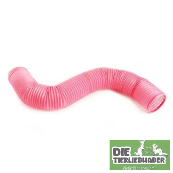 100 cm Spieltunnel für Kleintiere | Teleskop-Röhre | Trainings- & Spielröhre für Frettchen - Pink - Haustier Zubehör