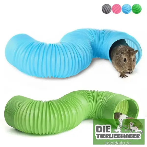 100 cm Spieltunnel für Kleintiere | Teleskop-Röhre | Trainings- & Spielröhre für Frettchen - Haustier Zubehör