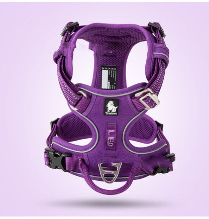 Das perfekte Hundegeschirr für kleine und große Hunde - Purple / L - Hundegeschirr
