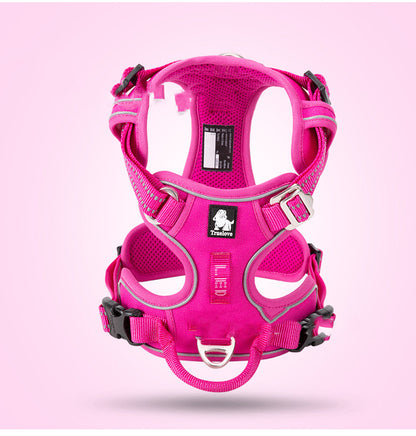 Das perfekte Hundegeschirr für kleine und große Hunde - Rose Red / L - Hundegeschirr