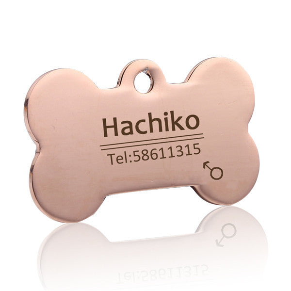 Personalisierter Knochen fürs Halsband