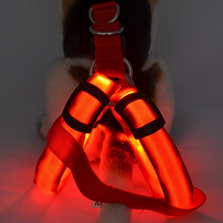 Reflektierendes, leuchtendes Hundegeschirr