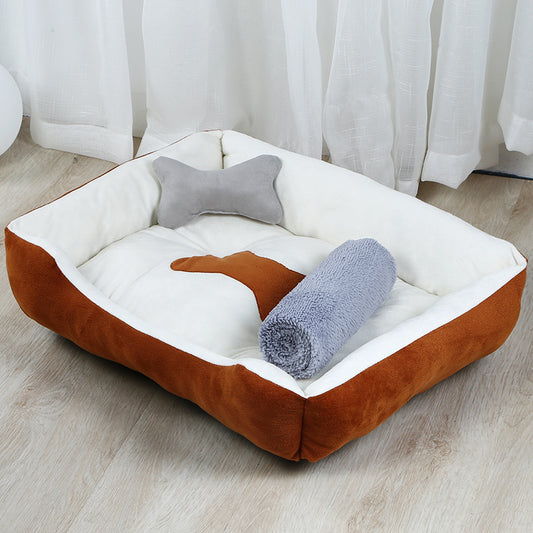 Weicher Teddy Hunde- und Katzenliegeplatz