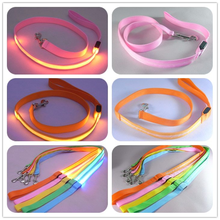 LED-beleuchtete Nylon-Haustierleine