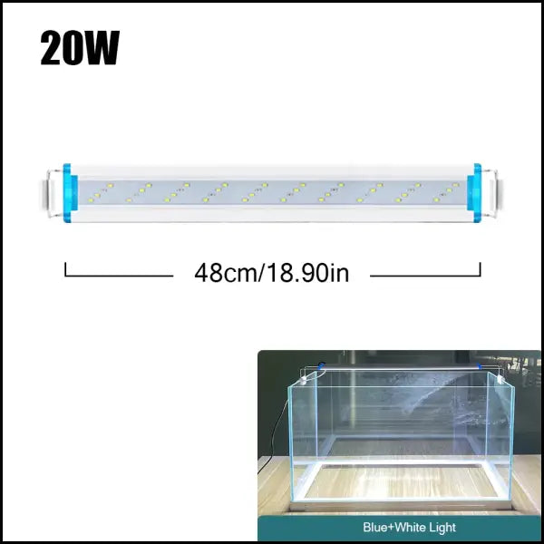 18~70CM Superhelle Lampe LED Aquarium Licht Für Wasserpflanzen Aquarium Extensible Clip Lampe 90~260V - Lampe