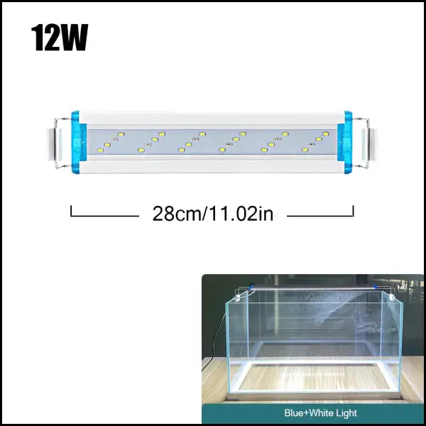 18~70CM Superhelle Lampe LED Aquarium Licht Für Wasserpflanzen Aquarium Extensible Clip Lampe 90~260V - Lampe