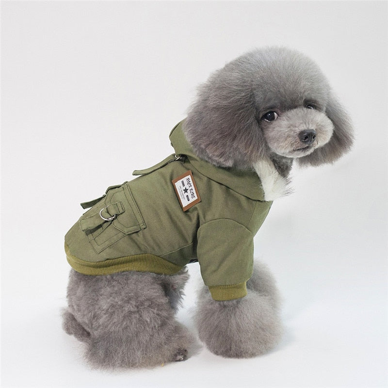 Hundejacke mit Kapuze