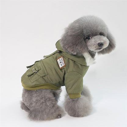 Hundejacke mit Kapuze