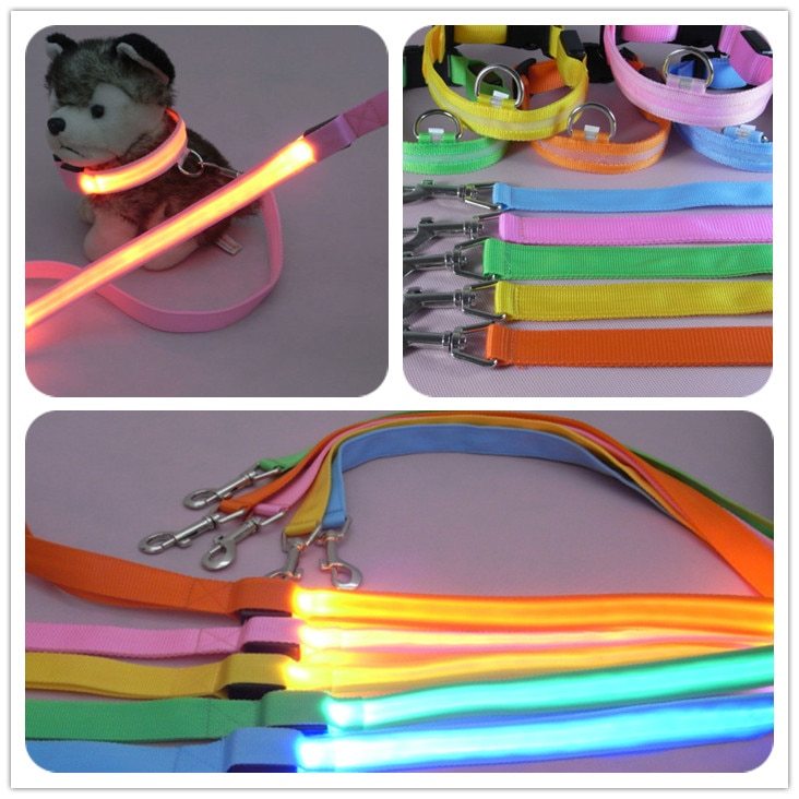 LED-beleuchtete Nylon-Haustierleine