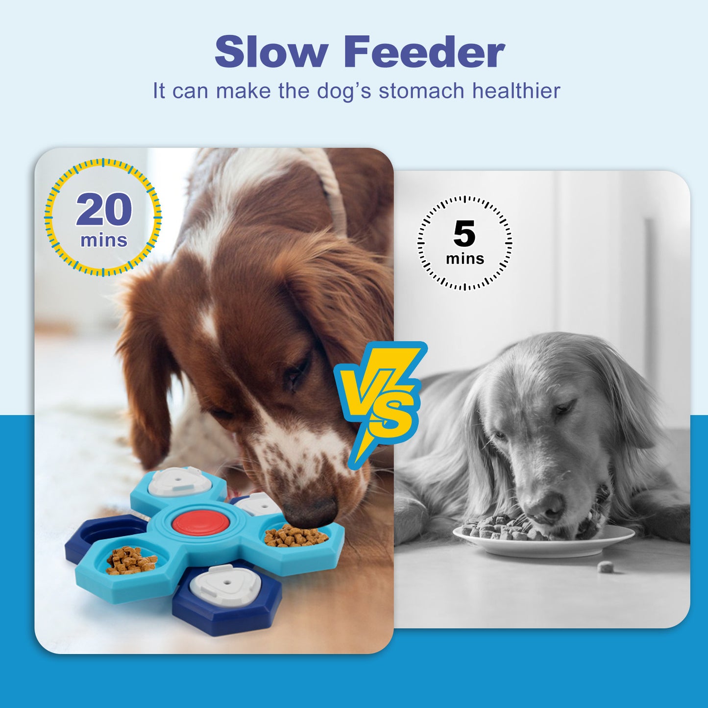 4-lagiger Puzzle-Hundenapf Rutschfester interaktiver Hunde-Puzzlespiel Napf
