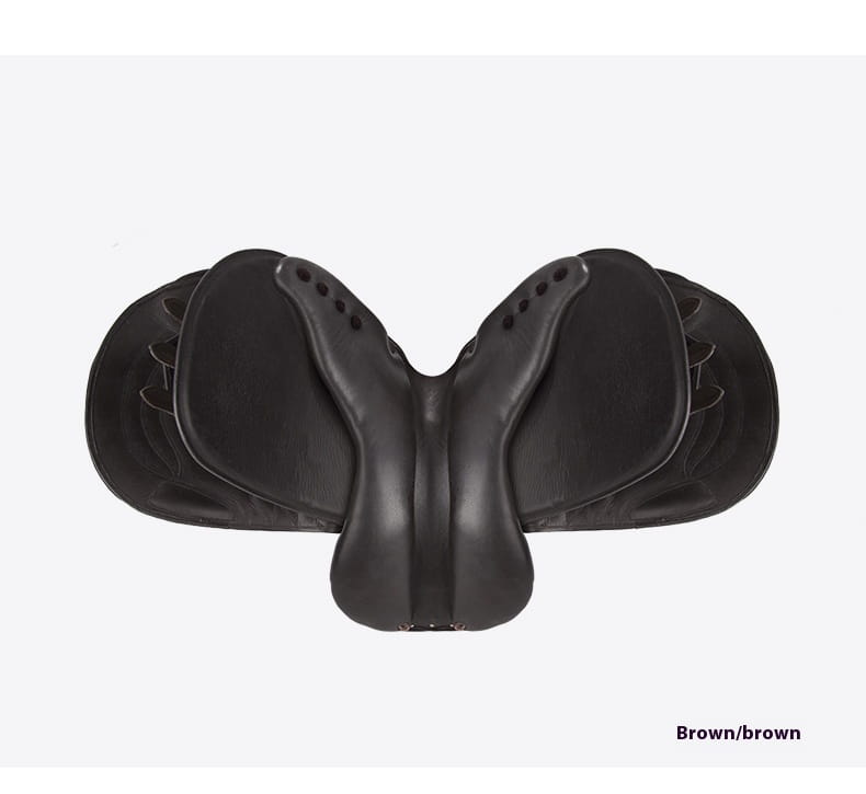 Hochwertiger Rindsledersattel für Hindernis mit optimaler Stabilität