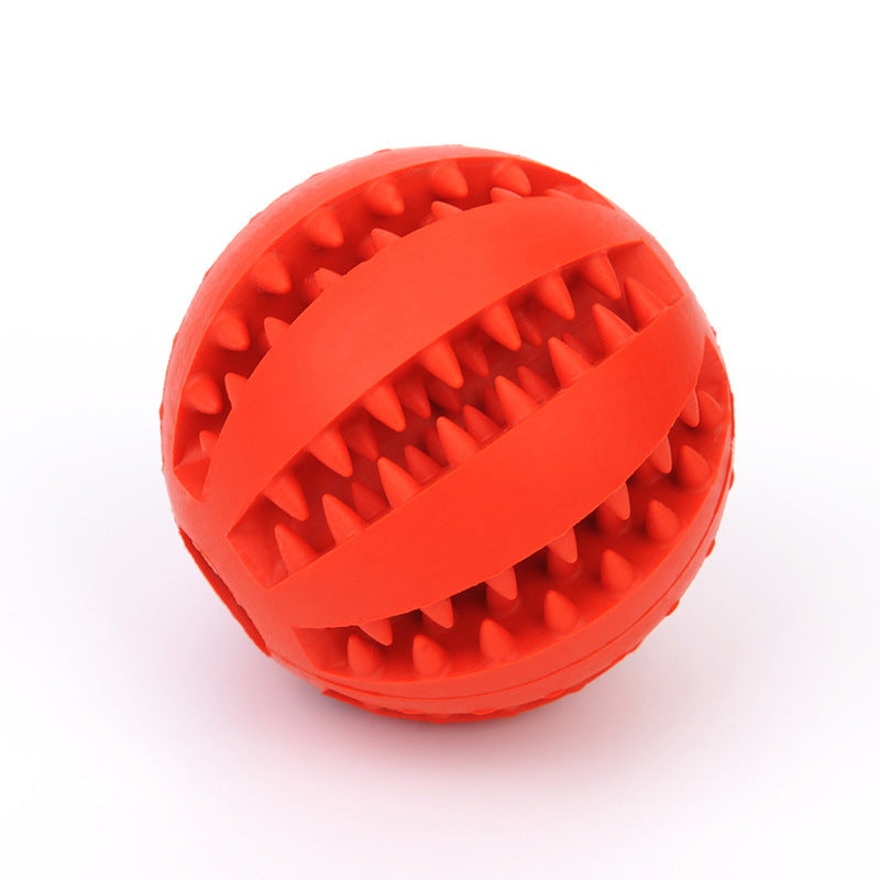 Futterball aus Gummi mit integriertem Futterbehälter