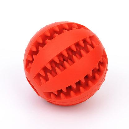 Futterball aus Gummi mit integriertem Futterbehälter