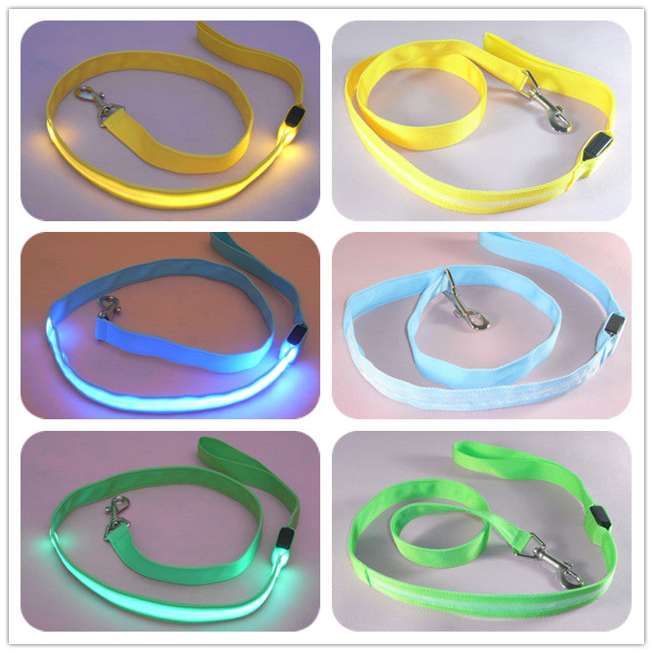 LED-beleuchtete Nylon-Haustierleine