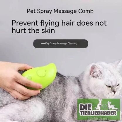 3-in-1-Dampfbürste für Katzen und Hunde - Haustier Zubehör