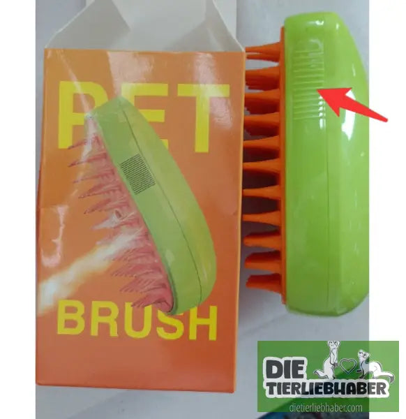 3-in-1-Dampfbürste für Katzen und Hunde - Unified / Green - Haustier Zubehör