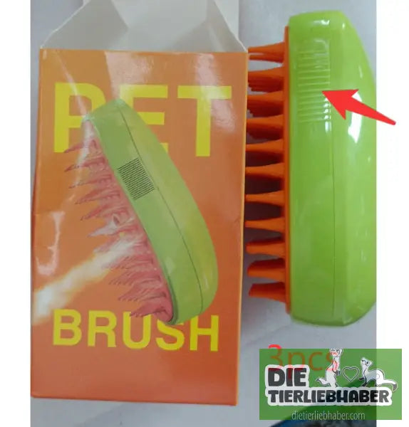 3-in-1-Dampfbürste für Katzen und Hunde - Unified / Green3pcs - Haustier Zubehör