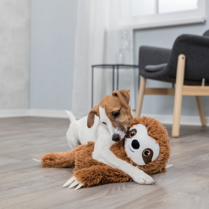 Plüschspielzeug mit Stimme aus Polyester, ca. 56 cm groß, für Hunde