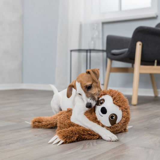Plüschspielzeug mit Stimme aus Polyester, ca. 56 cm groß, für Hunde