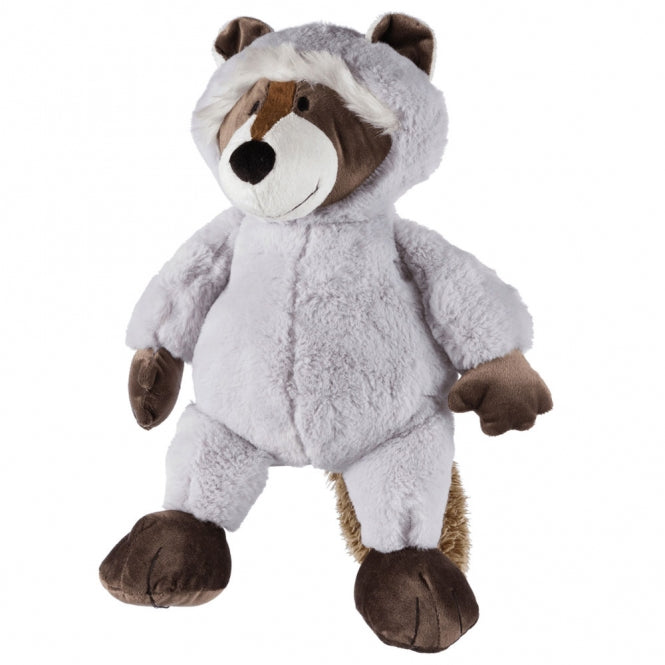 Großer Plüsch-Waschbär aus Polyester mit Tierstimme, Hundespielzeug, ca. 54 cm