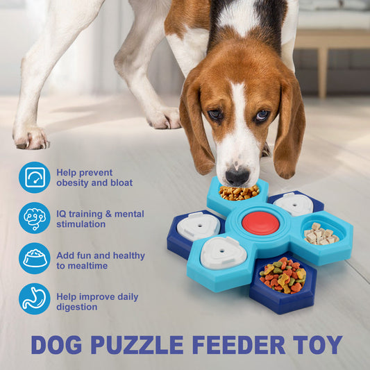 4-lagiger Puzzle-Hundenapf Rutschfester interaktiver Hunde-Puzzlespiel Napf