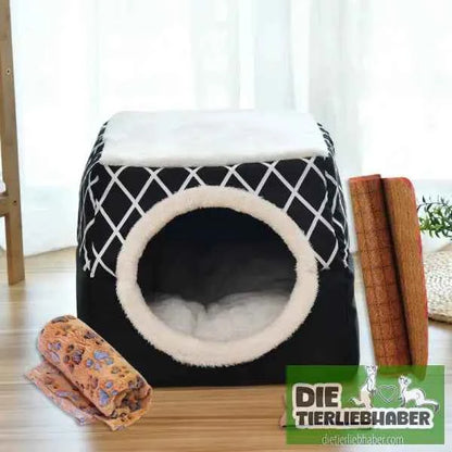 4 Jahreszeitenschlafplatz für Kleine Hunde Katzen Frettchen und Co.