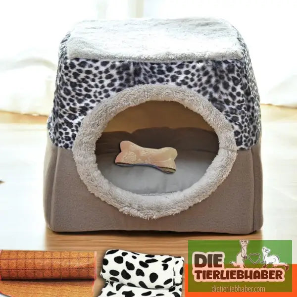 4 Jahreszeitenschlafplatz für Kleine Hunde Katzen Frettchen und Co. - L / L - Katzenhöhle