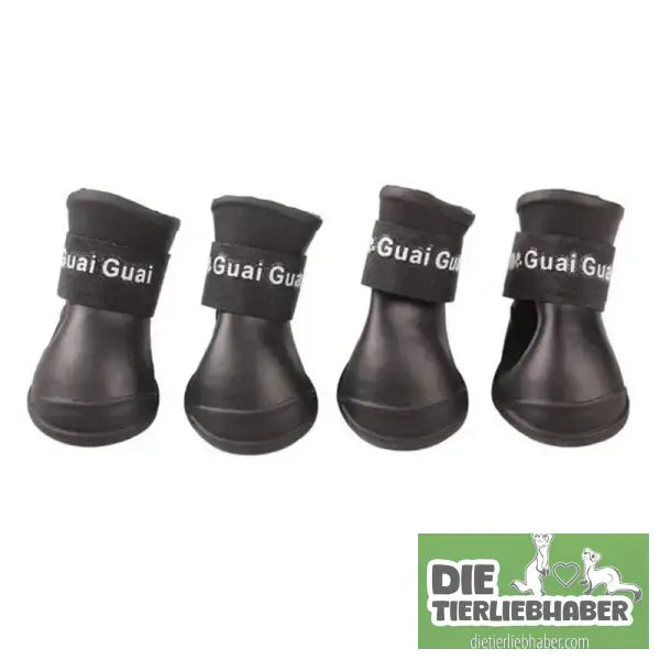 4 Stück/Set Hunderegenschuhe S/M/L - Black / 4x3cm(LxW) - Haustierbedarf