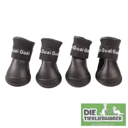 4 Stück/Set Hunderegenschuhe S/M/L - Black / 4x3cm(LxW) - Haustierbedarf
