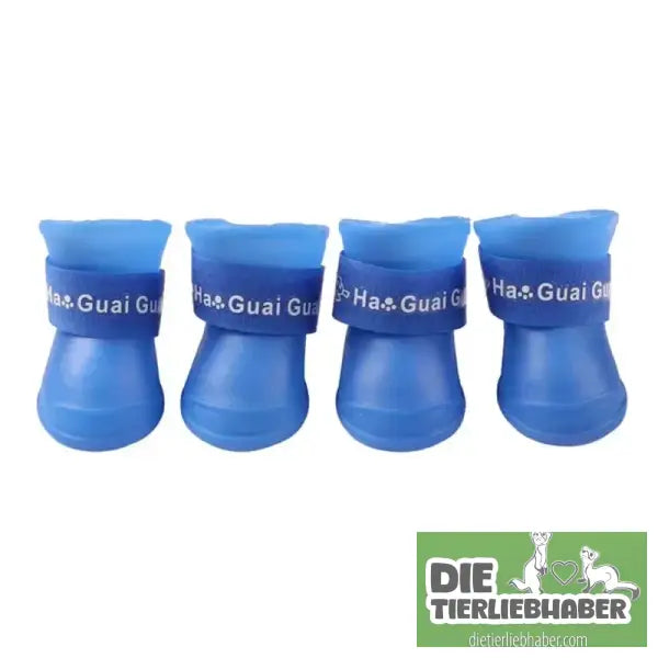 4 Stück/Set Hunderegenschuhe S/M/L - Blue / 5x4cm(LxW) - Haustierbedarf