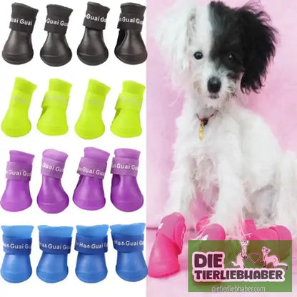 4 Stück/Set Hunderegenschuhe S/M/L - Haustierbedarf