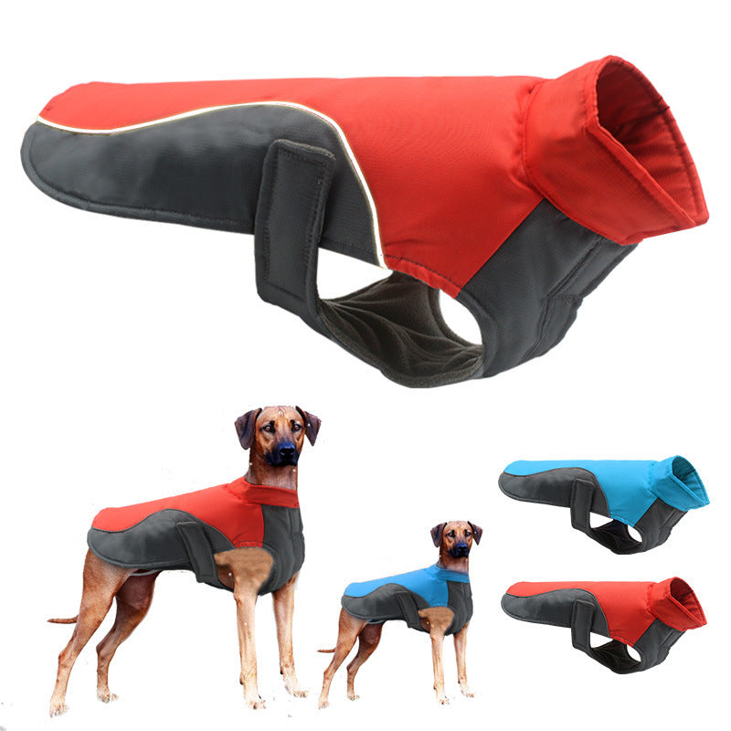 Wasserdichte, reflektierende Jacke für große Hunde