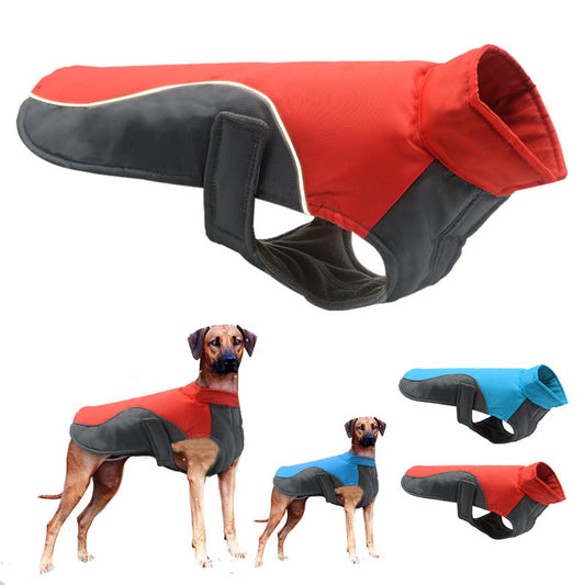 Wasserdichte, reflektierende Jacke für große Hunde