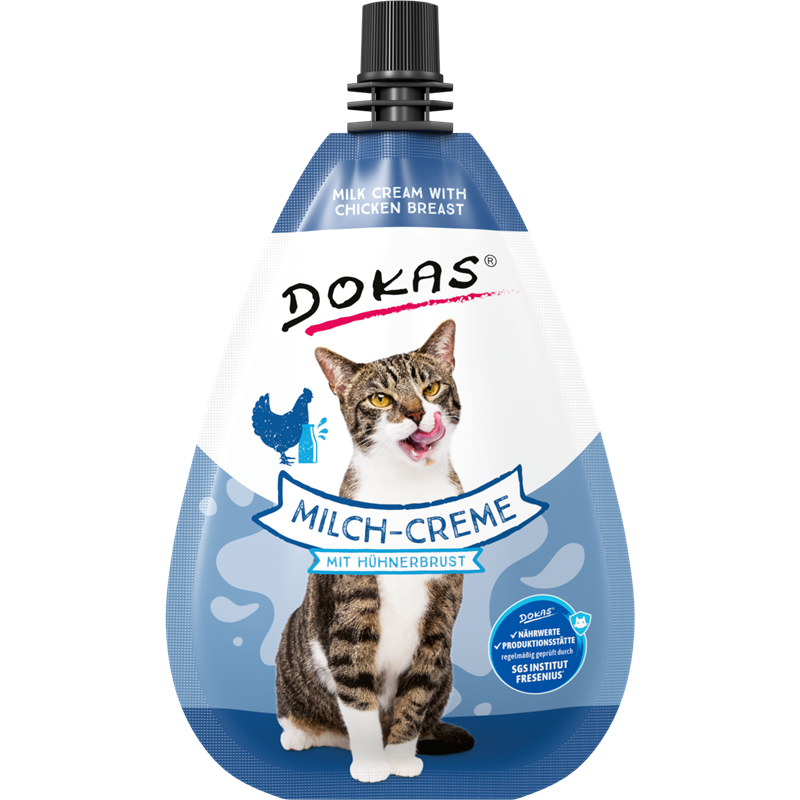 Dok Cat Snack Milch-Creme mit Hühnerbrust 80g