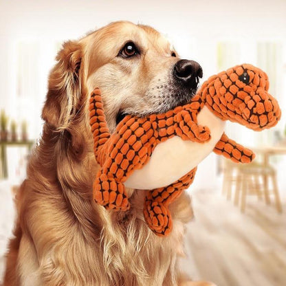 Interaktive Plüsch-Hundespielzeuge – Dinosaurier Spaß - Haustierbedarf