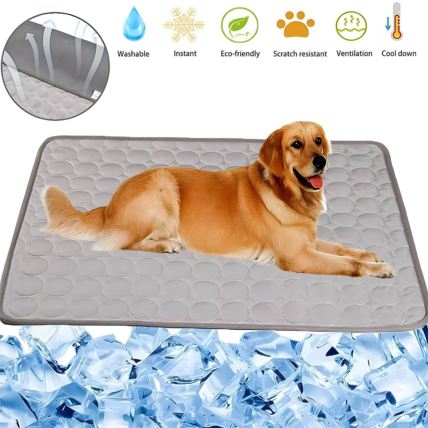 Kühlmatte für Hunde. Kühlkissen für Haustiere