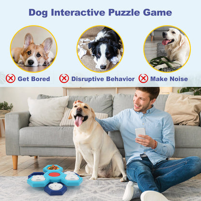 4-lagiger Puzzle-Hundenapf Rutschfester interaktiver Hunde-Puzzlespiel Napf