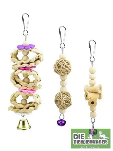 🐦 8-teiliges Spielzeugset für Sittiche - 8PCS - Haustierbedarf
