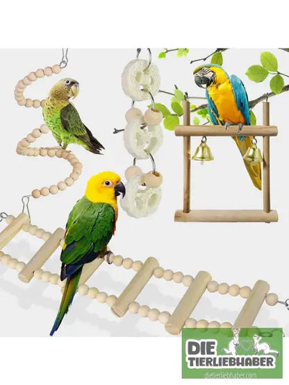 🐦 8-teiliges Spielzeugset für Sittiche - 8PCS - Haustierbedarf