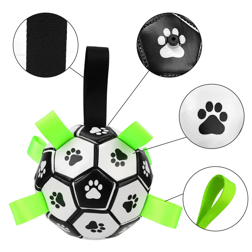 Hundefußball für aktive Hunde (mit Wurfschlingen)