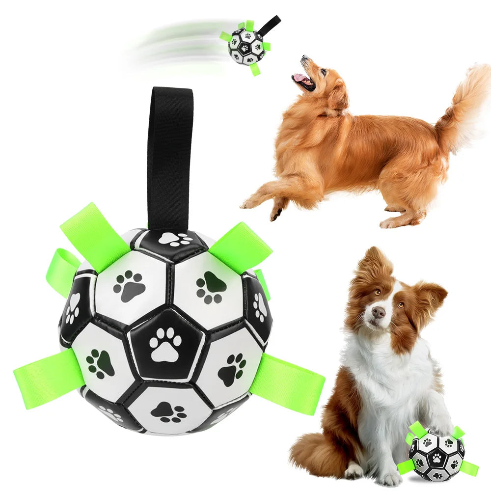 Hundefußball für aktive Hunde (mit Wurfschlingen)