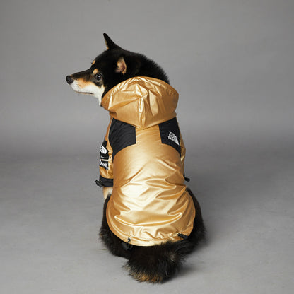 Wind- und regendichte Regenmantel-Shelljacke für große Hunde