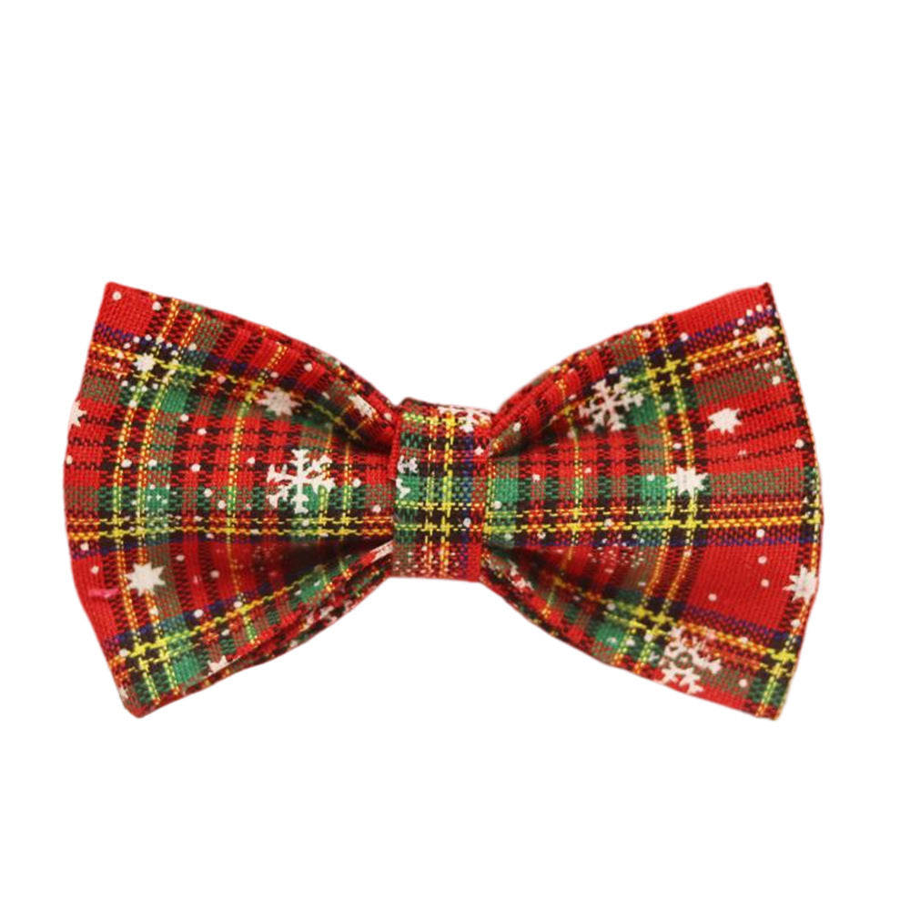 Weihnachtliches Halsband, Geschirr, Leine und Fliege für Hunde