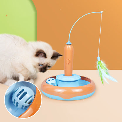 2 in 1 Katzenspielzeug mit Feder