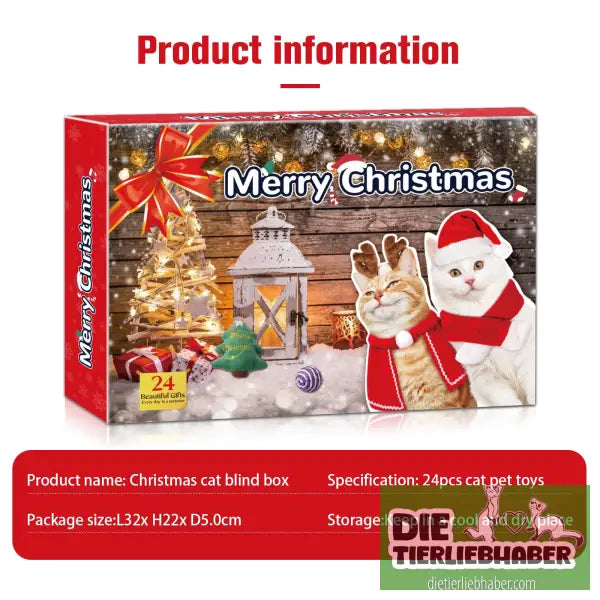 Adventskalender für Katzen - Santa Kitty blind box - Haustierbedarf
